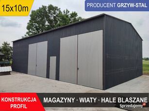 Duży Garaż Blaszany /Wiata / Magazyn/Hala – GrzywStal