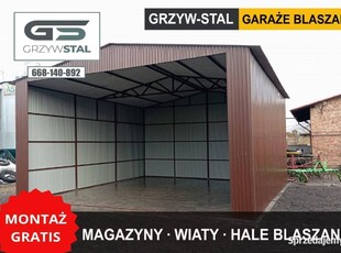 Garaż Blaszany Otwarty | Wiata| Hala | Magazyn Rolniczy - GRZYWSTAL