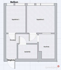 Mieszkanie 42,6m² KSM z balkonem