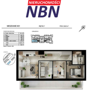 Nowe > 4 pokoje > 56,65 m2 > Al. Solidarności