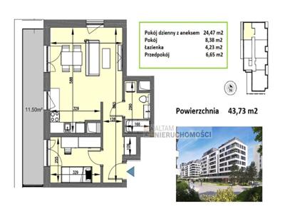 2pok 44m2 taras|park|tramwaj|Mistrzejowice|0%