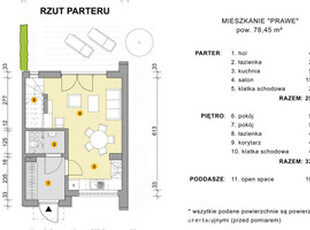 Mieszkanie z ogródkiem w Swoszowicach - 78,45 m2