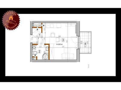 Mieszkanie na sprzedaż 25,62 m², piętro 2, oferta nr 99336