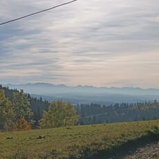 Dziłka widokowa w górach. Widok na Tatry Gorce Turbacz J Czorsztyńskie