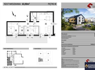 Bezczynszowe Parter 3 pokoje 63,90m2