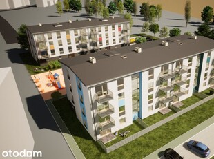 Nowe mieszkanie - 49m2, 3 pokoje, I piętro, balkon