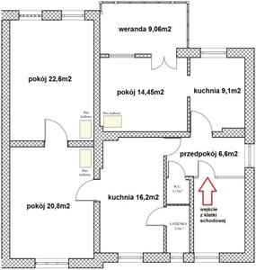 Oliwa - mieszkanie dla rodziny lub inwestycyjne, kamienica, 1 piętro