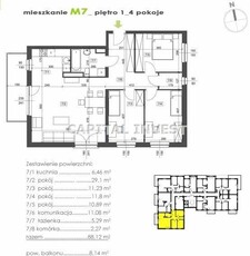 Mieszkanie, 86,59 m², Zabrze