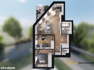 3-pokojowe mieszkanie 54m2 + balkon Bez Prowizji