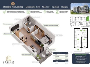 Nowa inwestycja - 2 pokoje, 3 piętro z balkonem