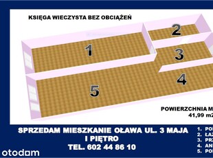 Oława_2 pokoje_I piętro_pow.41,99m2_centrum miasta