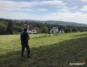 Widokowa działka budowlana z projektem domu i pozwoleniem, KRZESZOWICE