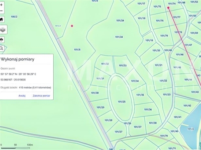 Działka na sprzedaż - warmińsko-mazurskie, ostródzki, Miłakowo, Naryjski Młyn