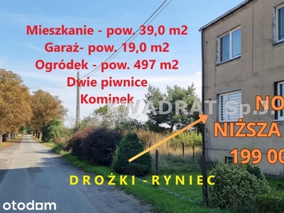 Dwupokojowe mieszkanie pow. 39,0m2 – Drożki Ryniec