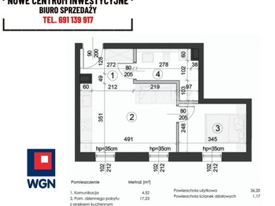 Mieszkanie na sprzedaż Lublin - Lokal mieszkalny 37,37m2 w nowoczesnym budynku.