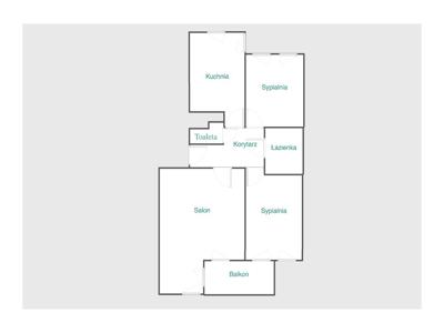 Mieszkanie 3 pokoje + kuchnnia | ul. Szczytowa