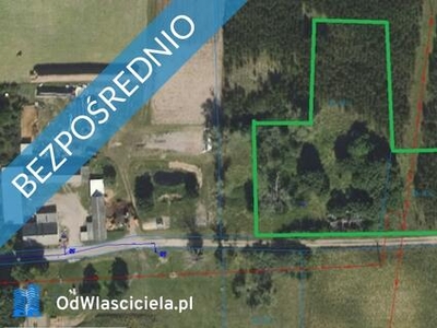 Sprzedam bezpośrednio działkę 5700m2 w otoczeniu lasu i pól, w spokojnej wsi na Kujawach