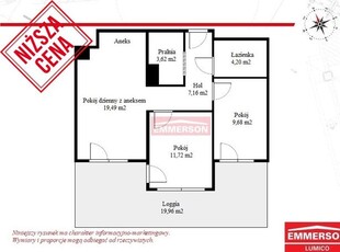 3-pokoje, Balkon 13m2, OFERTA PROMOCYJNA