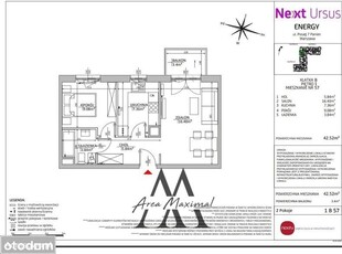 Nowoczesne mieszkanie 42,52 m², 2-3 pokoje, Ursus