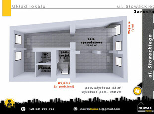 Sprzedam lokal na parterze w centrum/ Słowackiego Jarosław