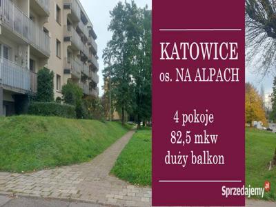 4 pokoje, 82,5 mkw, 15 minut do Spodka, duży balkon, blok