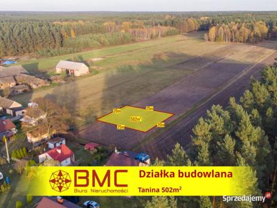 Działkę sprzedam 502m2 Tanina