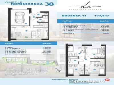 WROCŁAW PSIE POLE - WIDAWA - KOMINIARSKA 38 - BLIŹNIAK