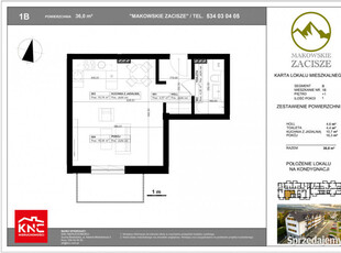 Makowskie Zacisze - apartament 1B, pow. 36m2