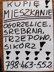 Mieszkanie Ogorzelice Srebrna Sikórz Trzepowo