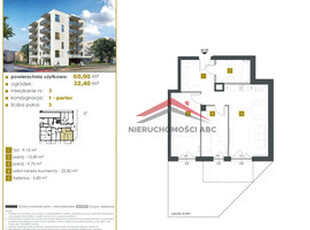 Mieszkanie na sprzedaż, 60 m², 3 pokoje Legionowo Legionowo, ul. Suwalna