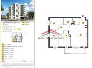 Mieszkanie na sprzedaż, 84 m², 4 pokoje Legionowo Legionowo, ul. Suwalna