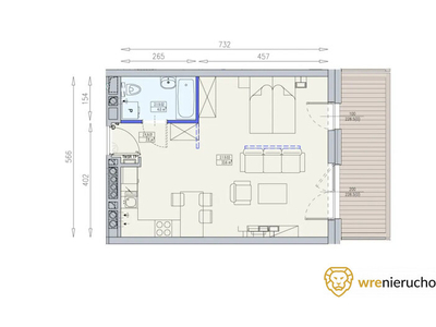 Mieszkanie na sprzedaż 40,80 m², piętro 1, oferta nr 559462