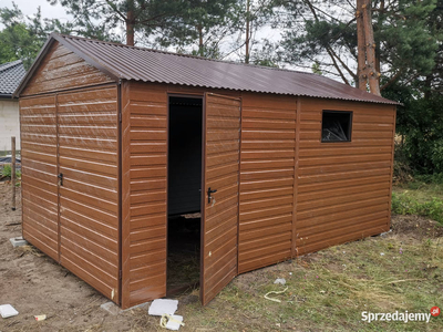 Garaż blaszany, blaszak, drewnopodobny- projekt dla Ciebie.