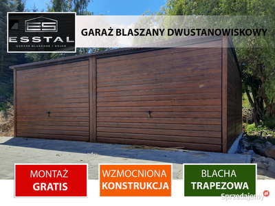 0108 Garaż Blaszany ORZECH - Garaże Blaszane | Wiaty | Hale | - ESSTAL