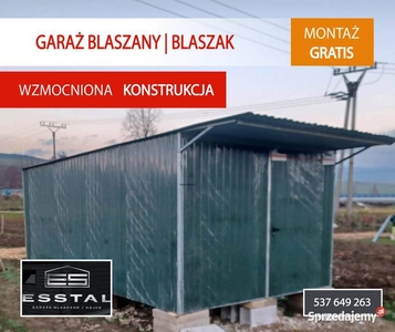 118 Garaż Blaszany na budowę|Blaszane|Wiata|Hala|Blaszak|Schowek| -ESSTA