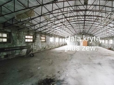 Hala magazynowa 400m2 biura media ogrodzenie