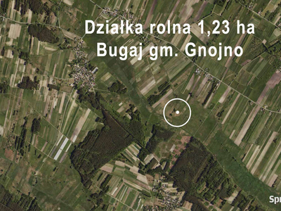 Działka rolna Bugaj gm. Gnojno