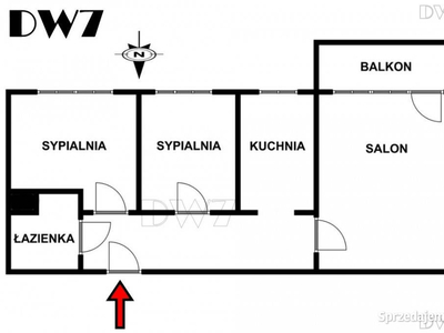 3 pokoje,oddzielna kuchnia,balkon, widok na Tatry.