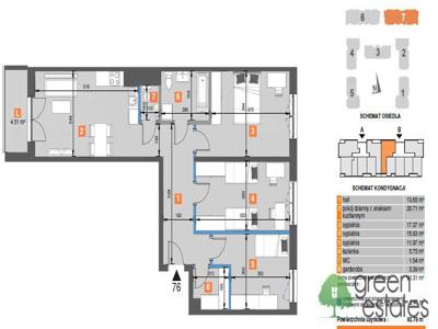 3-pokojowe mieszkanie 72m2 + 2 balkony