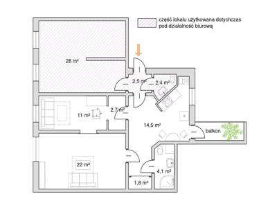 Mieszkanie 3-pok. w centrum Gliwic wraz z garażem