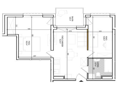 Mieszkanie o powierzchni 51,20 m2 (Ogrody Witosa)