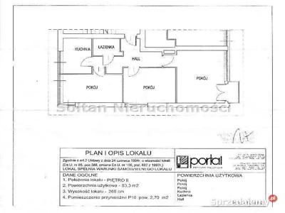 Mieszkanie sprzedam Warszawa 53.3m2 3-pokojowe