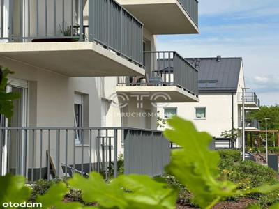 Niska zabudowa| zielona okolica| duży balkon