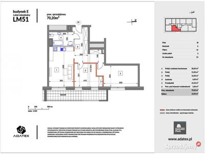 Siem Osiedle Dębowy Park Mieszkanie 70,20 m2 LM E51 budynekE