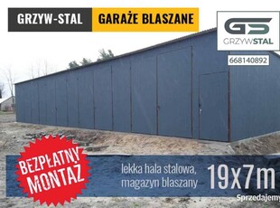 Garaż Blaszany - Hala , Garaże Blaszane - Wiata | Magazyn - GRZYWSTAL