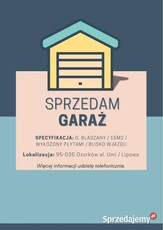 Sprzedam garaż blaszany 15m2, wyłożony plytami, blisko wjazdu, Ozorków