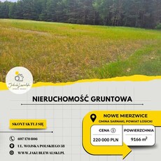 Nieruchomość gruntowa w miejscowości Nowe Mierzwice