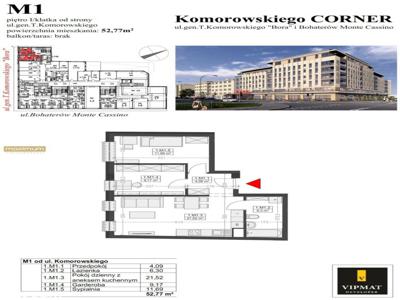 Nowe mieszkanie 52,77 m2 | 3 pokoje | winda