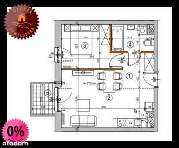 2-pokojowe mieszkanie 35m2 + balkon
