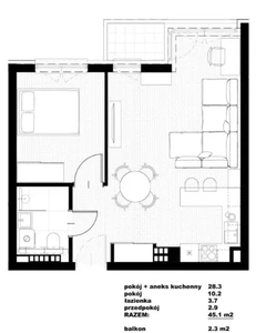 2pok 45met ok Nyskiej BALKON/GARAŻ/WINDA (Wrocław)